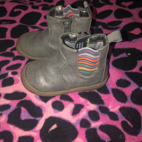 Silver metalic ankle boots - Picture 1 of 3